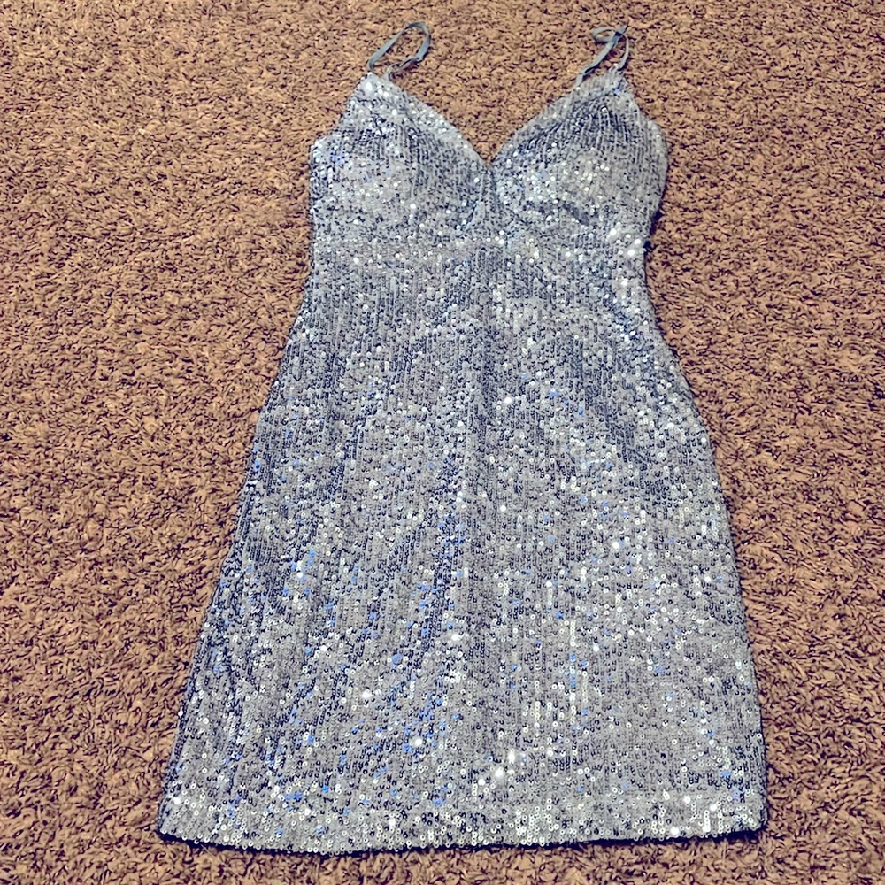 blue homecoming dress